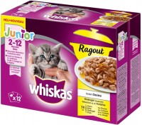 Photos - Cat Food Whiskas Junior Casserole Selection Poultry in Jelly 12 pcs 