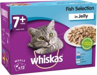 Photos - Cat Food Whiskas 7+ Fish Selection in Jelly 12 pcs 