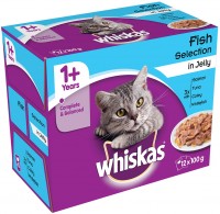 Photos - Cat Food Whiskas 1+ Fish Favourites in Jelly  12 pcs