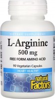 Photos - Amino Acid Natural Factors L-Arginine 500 mg 90 cap 
