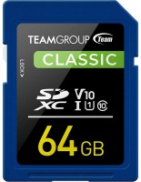 Photos - Memory Card Team Group Classic SD Class 10 V10 UHS-1 U1 64 GB