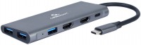 Card Reader / USB Hub Cablexpert A-CM-COMBO3-01 