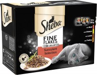 Photos - Cat Food Sheba Fine Flakes Succulent Collection in Jelly  12 pcs