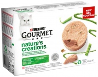 Photos - Cat Food Gourmet Natures Creations Salmon/Green Been 12 pcs 