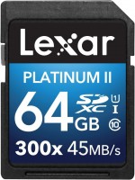 Photos - Memory Card Lexar Platinum II 300x SD 64 GB