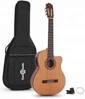 Photos - Acoustic Guitar Gear4music Deluxe Single Cutaway Classical Electro Guitar Pack 