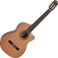 Photos - Acoustic Guitar Gear4music Deluxe Single Cutaway Classical Acoustic Guitar 