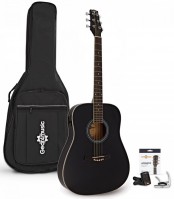 Photos - Acoustic Guitar Gear4music Dreadnought Thinline Electro Acoustic Guitar Pack 