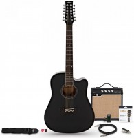 Photos - Acoustic Guitar Gear4music Dreadnought 12 String Electro Acoustic Guitar Amp Pack 