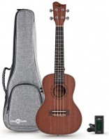 Photos - Acoustic Guitar Gear4music Sapele Concert Electro-Ukulele Pack 