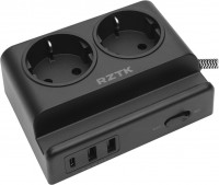 Photos - Surge Protector / Extension Lead RZTK Power Strip 2+2 USB-A+USB-C