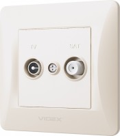 Photos - Socket Videx VF-BNSK2TVSATE-CR beige