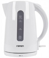 Photos - Electric Kettle RAVEN EC 021 2200 W 1.7 L  white