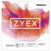 Photos - Strings DAddario ZYEX Single Violin D String 3/4 Medium 
