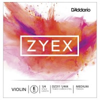 Strings DAddario ZYEX Single Violin E String 1/4 Medium 