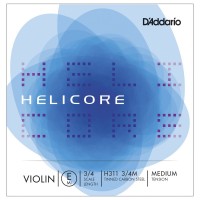 Photos - Strings DAddario Helicore Single E Violin 3/4 Medium 