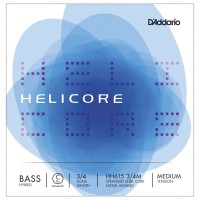 Photos - Strings DAddario Helicore Single C Hybrid Double Bass 3/4 Medium 