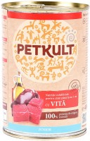 Photos - Dog Food PETKULT Canned Grain Free Junior with Beef 1