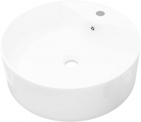 Photos - Bathroom Sink VidaXL Ceramic Bathroom Sink Basin Faucet 141938 465 mm