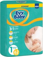 Photos - Nappies Evy Baby Diapers 1 / 62 pcs 
