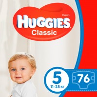 Photos - Nappies Huggies Classic 5 / 76 pcs 