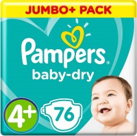 Photos - Nappies Pampers Active Baby-Dry 4 Plus / 76 pcs 