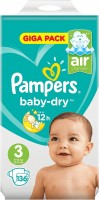 Photos - Nappies Pampers Active Baby-Dry 3 / 136 pcs 