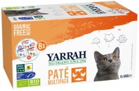 Photos - Cat Food Yarrah Organic Pate in 3 Tastes 8 pcs 