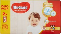 Photos - Nappies Huggies Ultra Comfort 3 / 112 pcs 