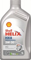 Photos - Engine Oil Shell Helix HX8 Professional AG 5W-30 1 L