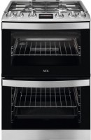 Photos - Cooker AEG CGB6130ACM stainless steel