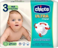 Photos - Nappies Chicco Ultra Fit and Fun 3 / 21 pcs 