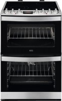 Photos - Cooker AEG CCB6740ACM stainless steel