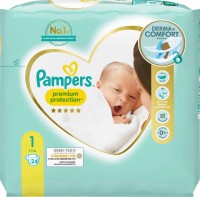 Photos - Nappies Pampers Premium Protection 1 / 24 pcs 