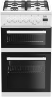 Photos - Cooker Beko EDG 506 W white