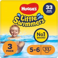 Photos - Nappies Huggies Little Swimmers 5-6 / 33 pcs 