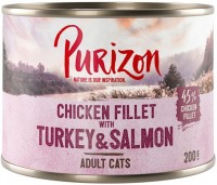 Photos - Cat Food Purizon Adult Canned Chicken Fillet with Turkey/Salmon 200 g  24 pcs