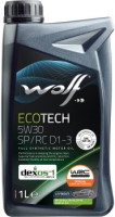 Photos - Engine Oil WOLF Ecotech 5W-30 SP/RC D1-3 1 L