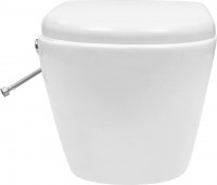 Photos - Toilet VidaXL Wall Hung Rimless Toilet with Bidet Function 145781 