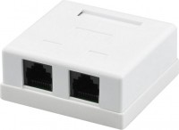 Photos - Socket RITAR UTP 8P8C RJ45 2 port CAT 6 Q500 white