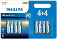 Photos - Battery Philips Ultra Alkaline  8xAA