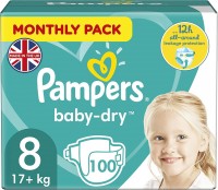 Photos - Nappies Pampers Active Baby-Dry 8 / 100 pcs 