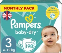 Photos - Nappies Pampers Active Baby-Dry 3 / 198 pcs 