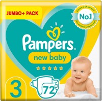 Photos - Nappies Pampers New Baby 3 / 72 pcs 