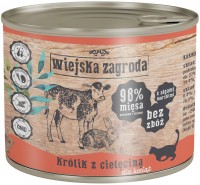 Photos - Cat Food Wiejska Zagroda Kitten Canned Rabbit with Veal  200 g