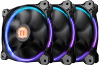 Photos - Computer Cooling Thermaltake Riing 14 LED RGB 256 Colors Fan 3 Fan 