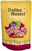Photos - Cat Food Dolina Noteci Superfood Chicken/Beef with Sea Bream  10 pcs