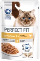 Photos - Cat Food Perfect Fit Sensitive 1+ Chicken Pouch  12 pcs