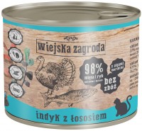 Photos - Cat Food Wiejska Zagroda Adult Canned Turkey with Salmon  200 g