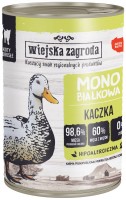 Photos - Cat Food Wiejska Zagroda Adult Monoprotein Cat Canned with Duck  400 g